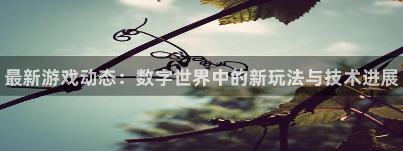 天美娱乐主管：最新游戏动态：数字世界中的新玩法与技术进展